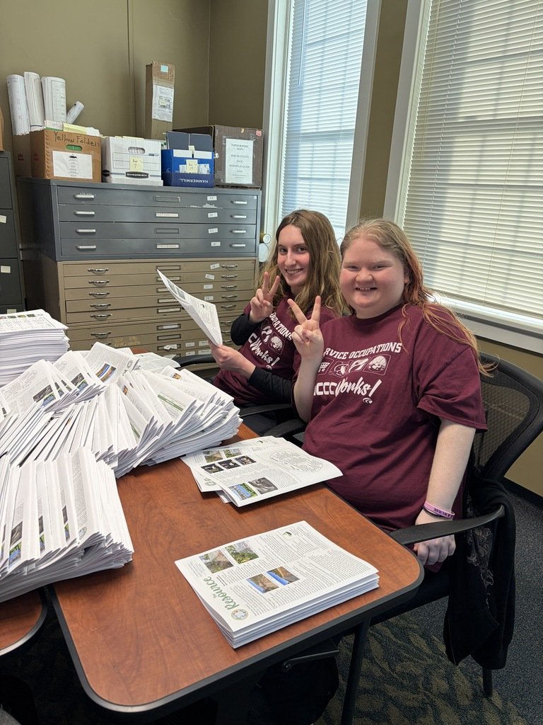 MercerCCC's tweet photo. Last week, our Service Occupations students partnered with Munnell Run  Farm Conservation District to help write and prepare their upcoming newsletter. https://t.co/eMDtpUF2Ee