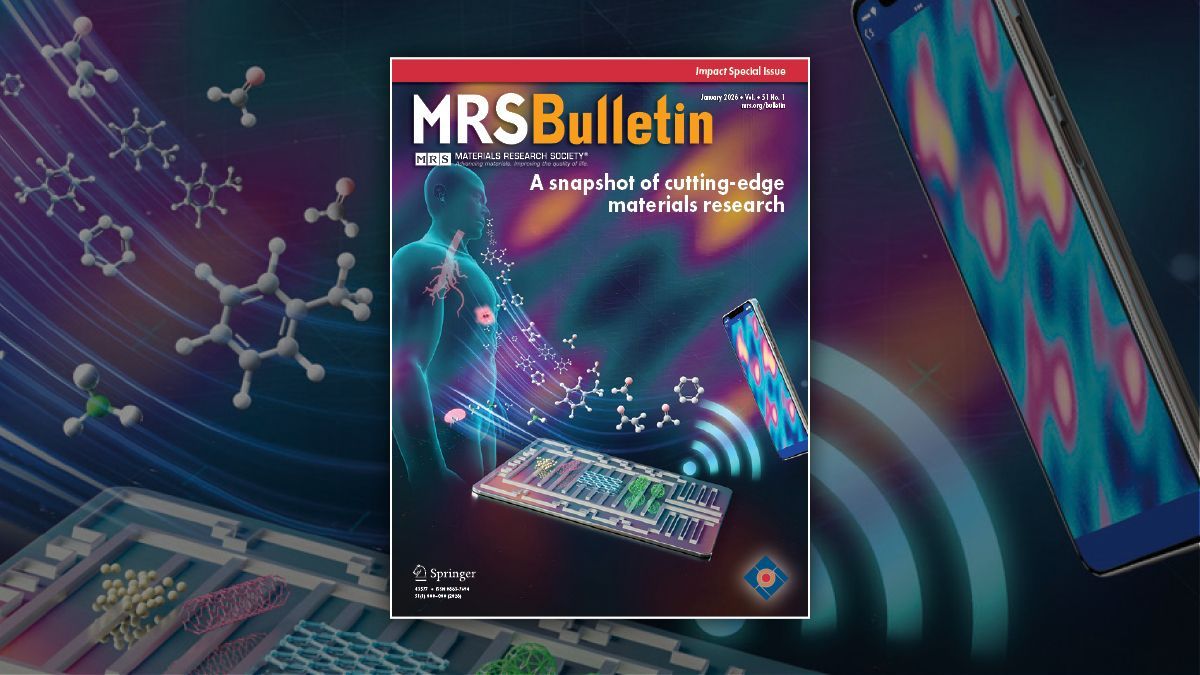 Materials_MRS's tweet image. 𝑵𝒆𝒘 𝒊𝒔𝒔𝒖𝒆! The latest issue of #MRSBulletin represents the full spectrum of topical areas of interest to the materials research community such as: #Nanomaterial #Morphology #Biomimetic #Nanoclusters #Azobenzene #Nanostructure #Perovskites #WearableSensors and more!