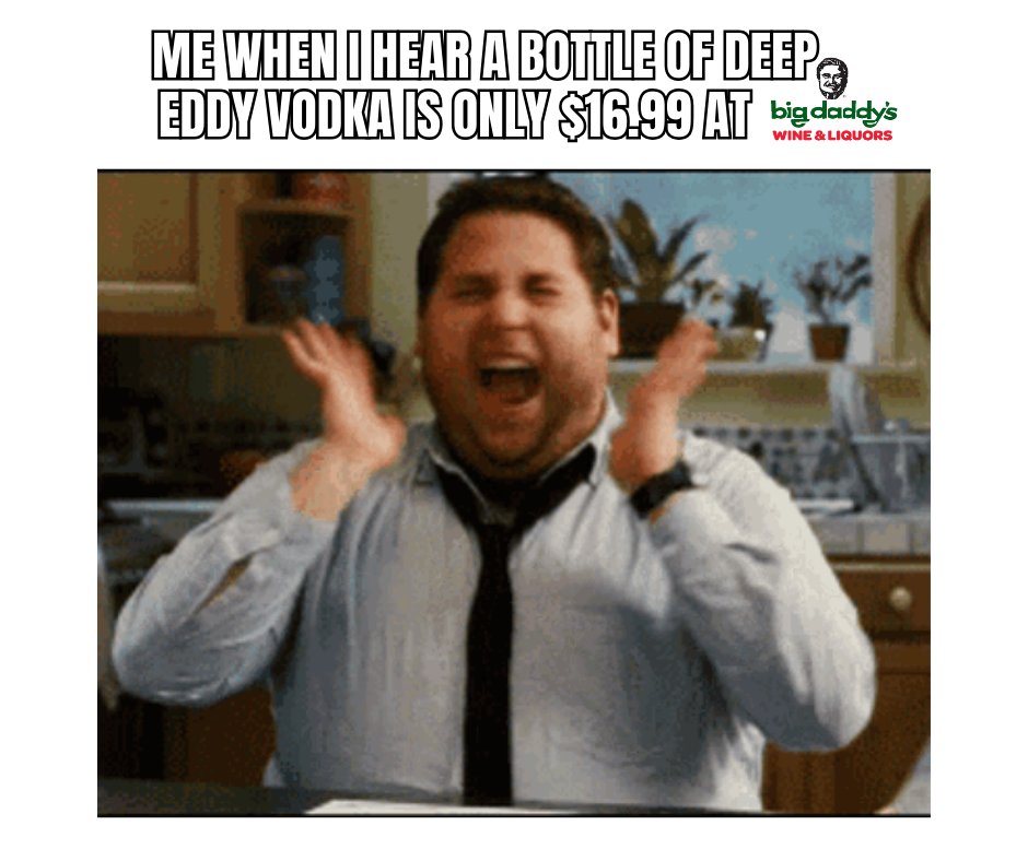 Genuine Reaction. Shop at Big Daddy's Wine and Liquors today.