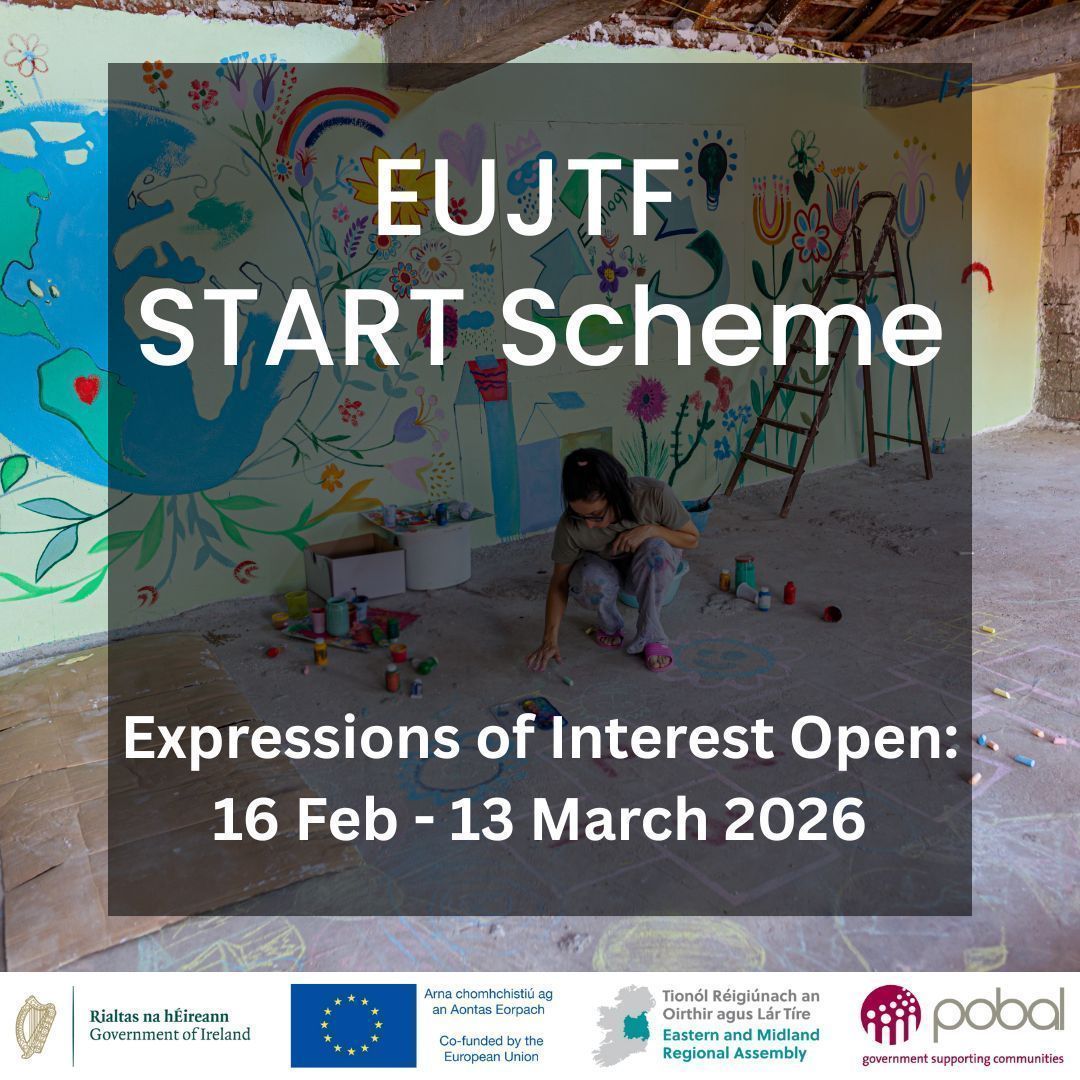 EUJTF_ie's tweet image. 🌱 Big boost for climate action in the Midlands!
Minister @DarraghOBrienTD announces up to €30m of funding on the new #START Scheme under the #EUJustTransitionFund to support climate projects in the Midlands.

📅 EOI deadline: 13 March 2026
Call for formal applications will open