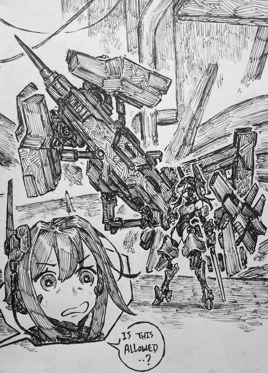 Starbind_S's tweet image. Fist bump of Rubicon.
#DollsNest #ArmoredCoreVI