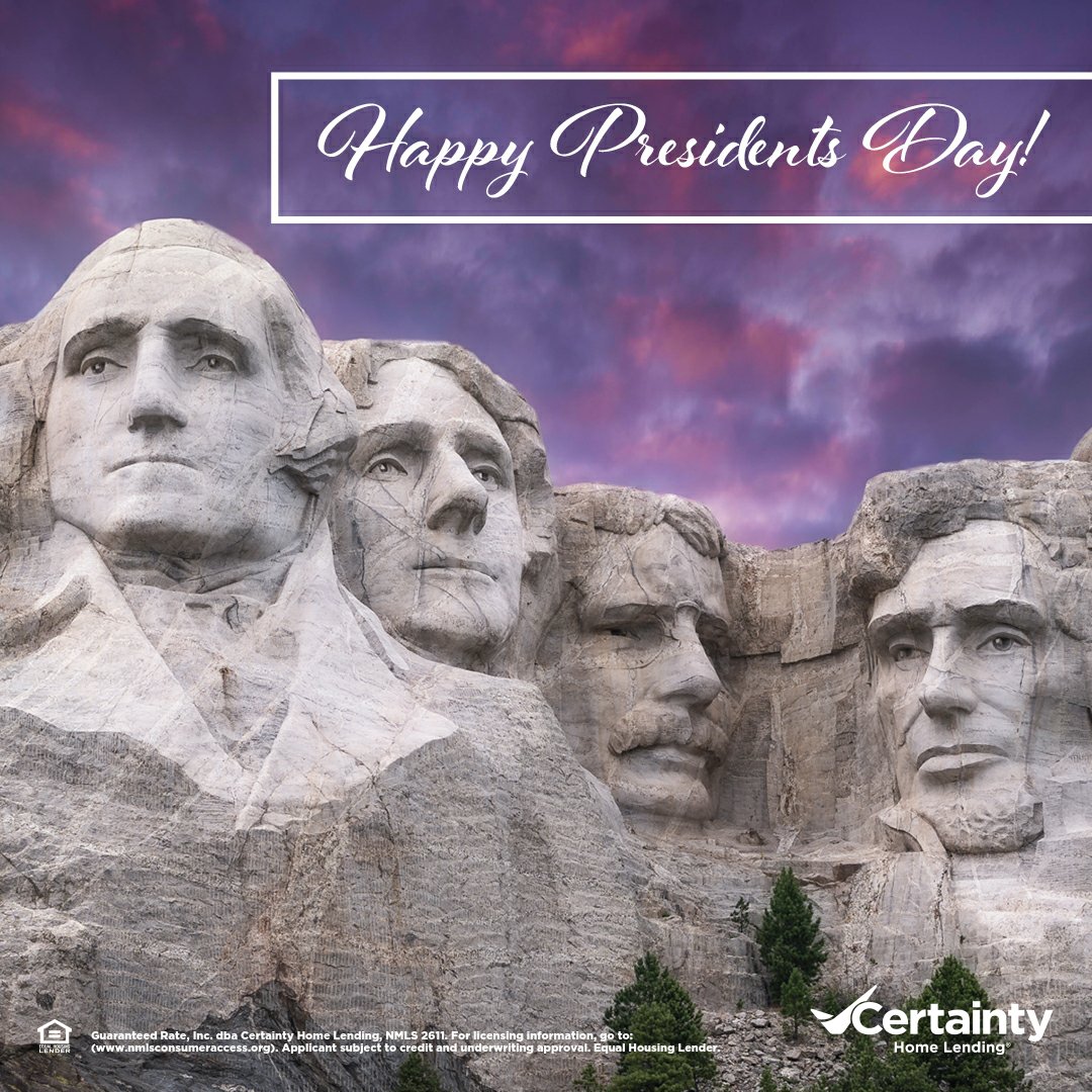 Happy Presidents Day. A day to pause and recognize leadership, responsibility, and the impact strong decisions can have on our future and our communities. #withCertainty