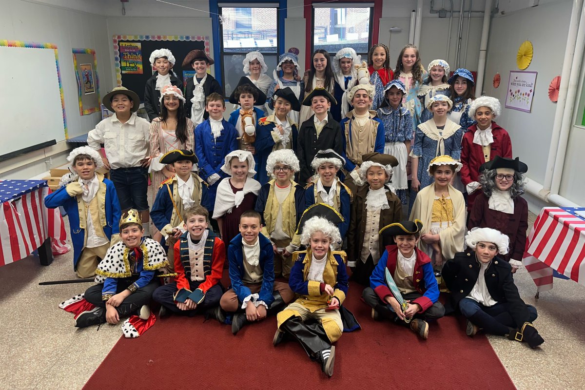 Happy Presidents Day! 🇺🇸

Last year’s Living History Museum brought the Revolutionary War era to life, as our fifth-grade students portrayed influential figures from the time — including presidents such as George Washington and John Adams, along with other leaders who shaped our