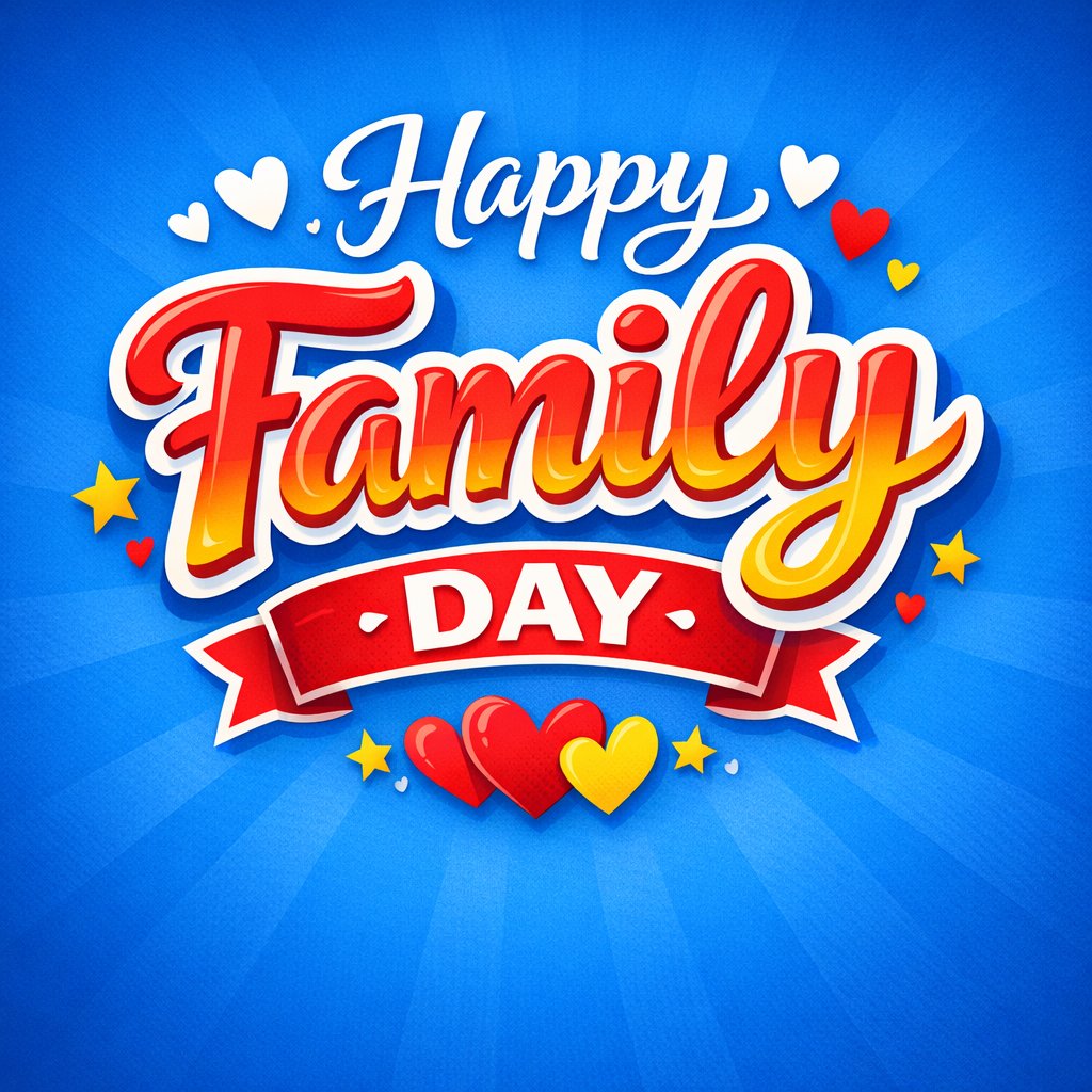 Happy Family Day!  Enjoy it with the ones you love.