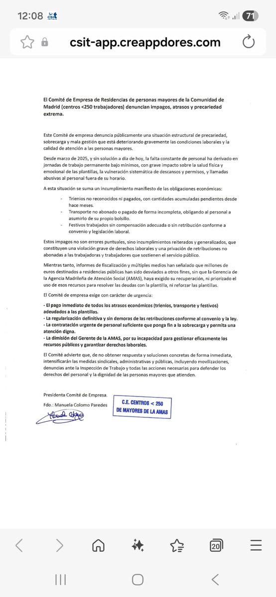 Se pide Dimisión del gerente de la Amas. Por el abandono de residencias públicas 100% de Madrid <a href="/CandeTesta/">Candelaria Testa</a> <a href="/DParedes_Didi/">✳️Diana Paredes</a> <a href="/el_pais/">EL PAÍS</a> <a href="/europapress/">Europa Press</a> <a href="/Mats12oct/">Mats_12Oct</a> <a href="/MResidencies/">MAREA RESIDÈNCIES.CATALUNYA</a> <a href="/VyJ_7291/">7291:Verdad y Justicia para las víctimas en las R.</a>