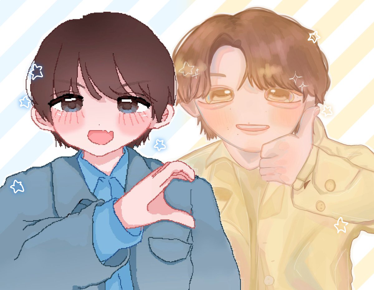 あいらちゃん（<a href="/a__r_0121/">あいら</a> ）と一緒に、激カワ塩レモン合作をしました˘ ᴗ  ̫ ᴗ ˘🤍
みなさん見てください~🌟🌟

#みるきーずお絵描き部