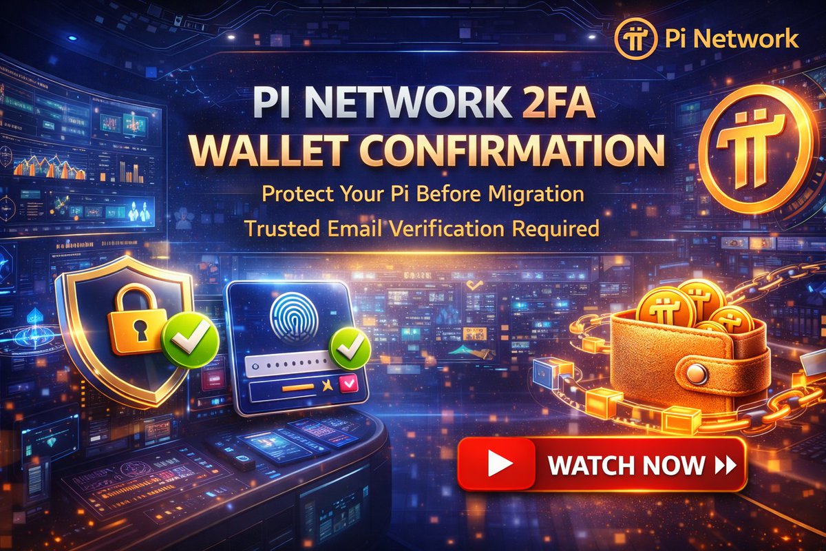 DrChengdiaoFan's tweet photo. 🚀 Pioneers MUST complete Two-Factor Authentication (2FA) before their Pi can be successfully migrated to the Mainnet blockchain.

✨ This upgrade adds extra security to protect your account & Pi Wallet and ensures Pi reaches the rightful owner.
━━━━━━━━━━━━━━━
🔥 WHAT YOU NEED TO DO 🔸
✅ Complete KYC (including tentative KYC)
📧 Add a Trusted Email Address
🧑‍💻 Finish 2FA wallet confirmation
📋 Go to Mainnet Checklist → Step 3 “Confirm your Pi Wallet”
✅ Only emails from: noreply@pi.email are official — avoid scams & phishing!
━━━━━━━━━━━━━━━
💥 IMPORTANT FOR RECENT MIGRATIONS🔸
⏳ If your Pi migrated recently (within 14-day pending period):
📣 You MUST complete 2FA
❌ If not completed, your Pi may be safely returned to the mining app for security reasons.
Don’t worry 👇
🕹 Once 2FA is done, migration will restart automatically and you’ll receive the same amount (or slightly MORE Pi).
━━━━━━━━━━━━━━━
💠 WHY THIS MATTERS🔸
🛡 Stronger account security
🧾 Wallet ownership verification
⚡️ Protection from irreversible blockchain mistakes
📈 Safe migration process for all Pioneers
━━━━━━━━━━━━━━━
🚀 ACTION NOW🔸
Check your Pi Mining App after sessions & complete 2FA immediately when prompted!

🎥 Watch Full Guide & Upgrade Walkthrough on YouTube:
🎥    https://t.co/GDeMxIujd4

📲 More information join our Telegram 🔸 https://t.co/g5WwbZpY3R