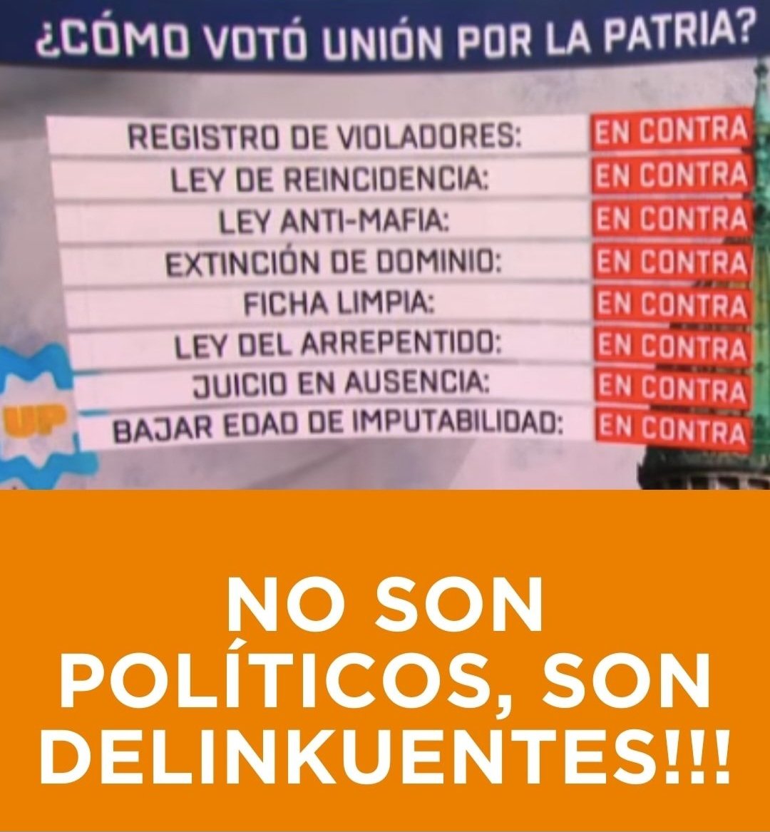 Sáquense las caretas: NO SON PERONISTAS. No les importan los trabajadores, les importan los chorros. El peronismo ya no existe, fue tomado por esta sarta de delincuentes.