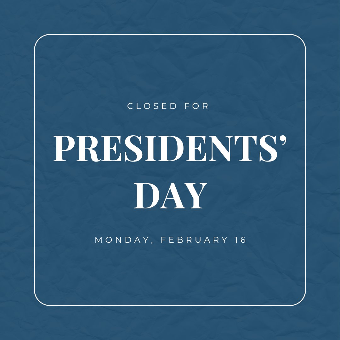 We will return to office tomorrow, Tuesday February 17.