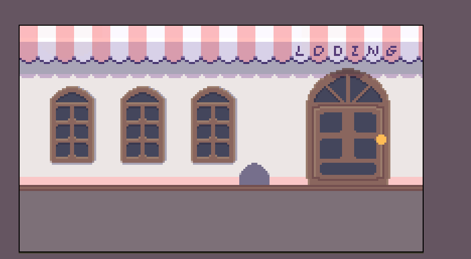 픽셀로된 로딩화면 커미션을 준비중입니다 후후