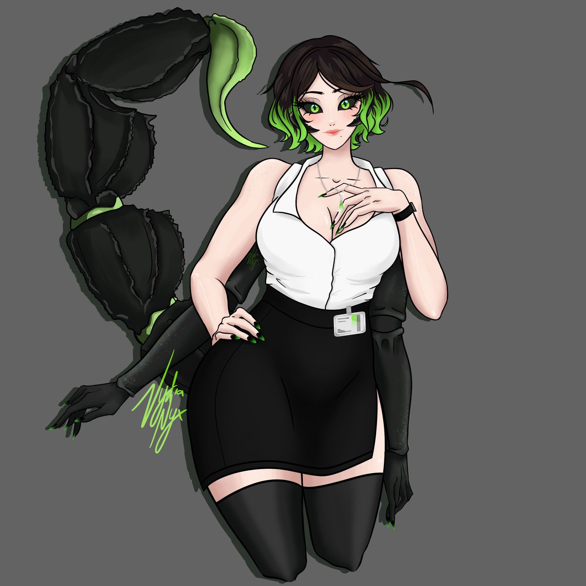 VydiaNyx's tweet photo. I felt an itch to draw during @RadiaActive_VT last stream. So draw I did. ☢️🧪 #artomicbomb https://t.co/J8Eyhu18A6