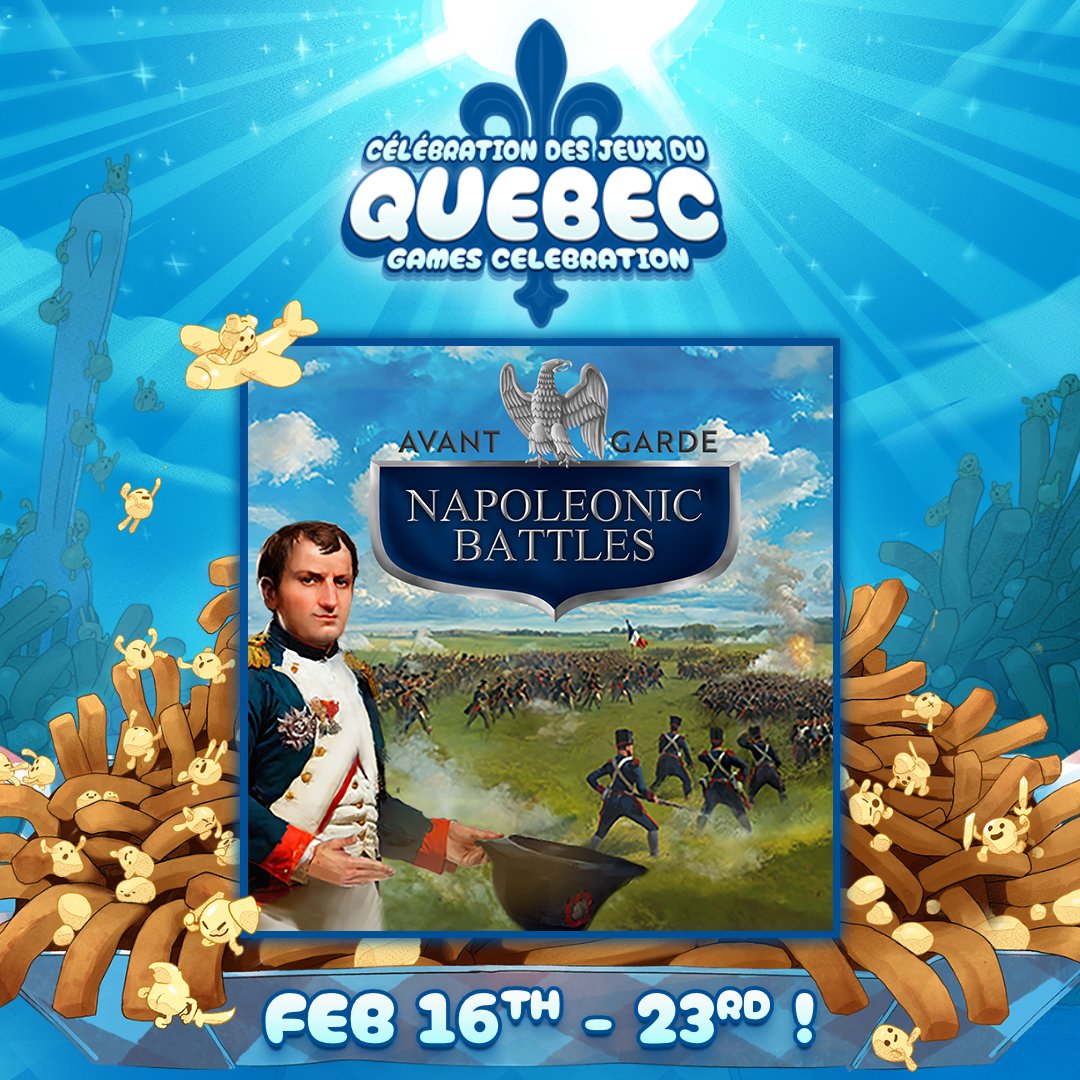The Quebec Games Celebration on Steam starts in just over an hour! ⚜️

#QGC2026 #QuebecGamesCelebration / #CélébrationJeuxQuébec #Steam