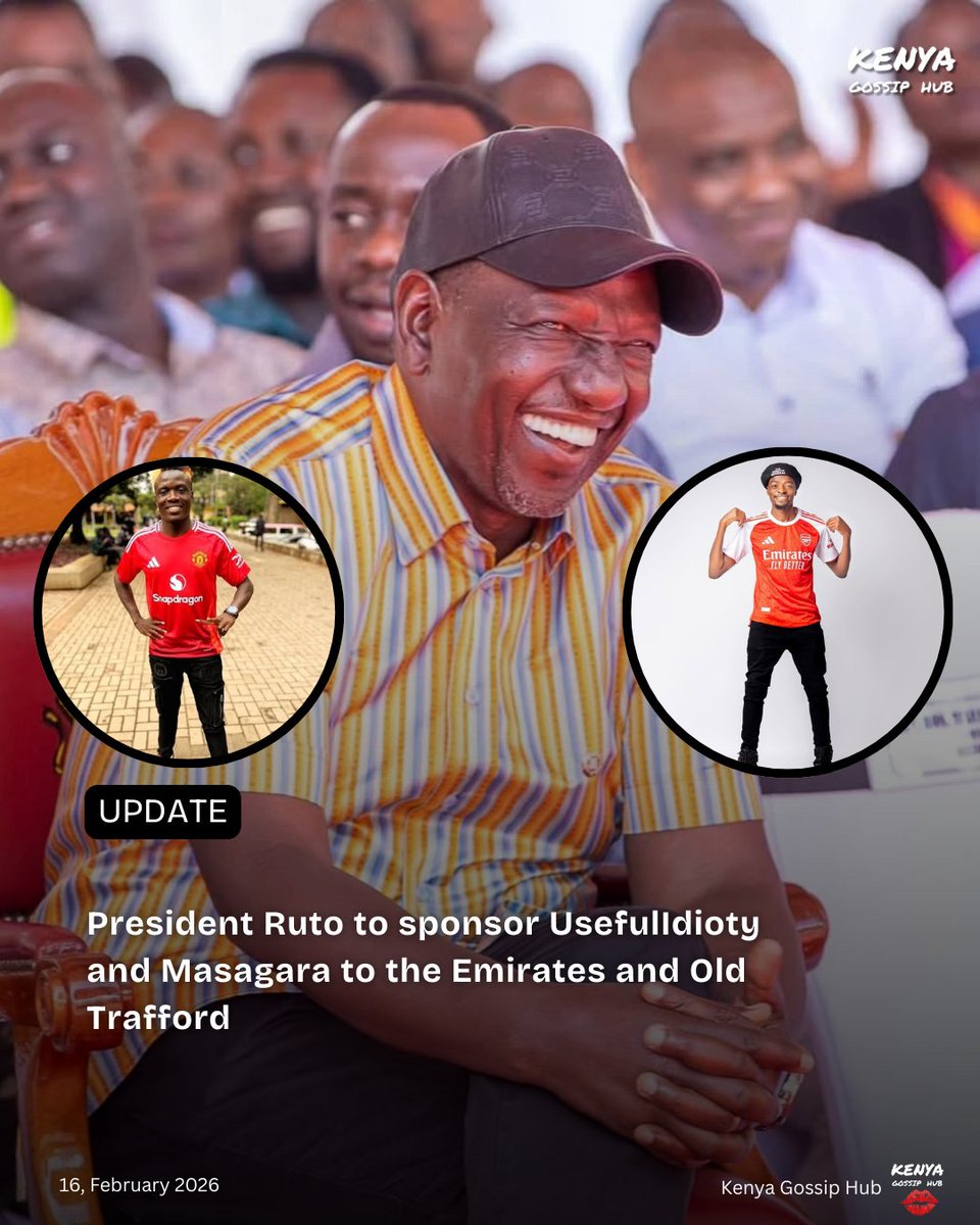 President Ruto to sponsor Arsenal fan Useful Idioty to the Emirates and ...