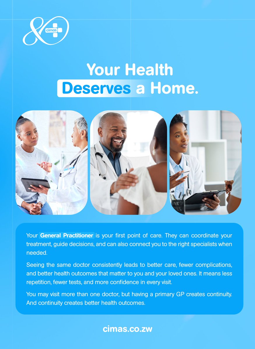CimasHealth's tweet photo. Your health deserves a home. 

Your GP is your first point of care, guiding your treatment, coordinating specialists and fostering continuity over time.

#cimas #gp #generalpractitioner https://t.co/aAnWfLKwHf