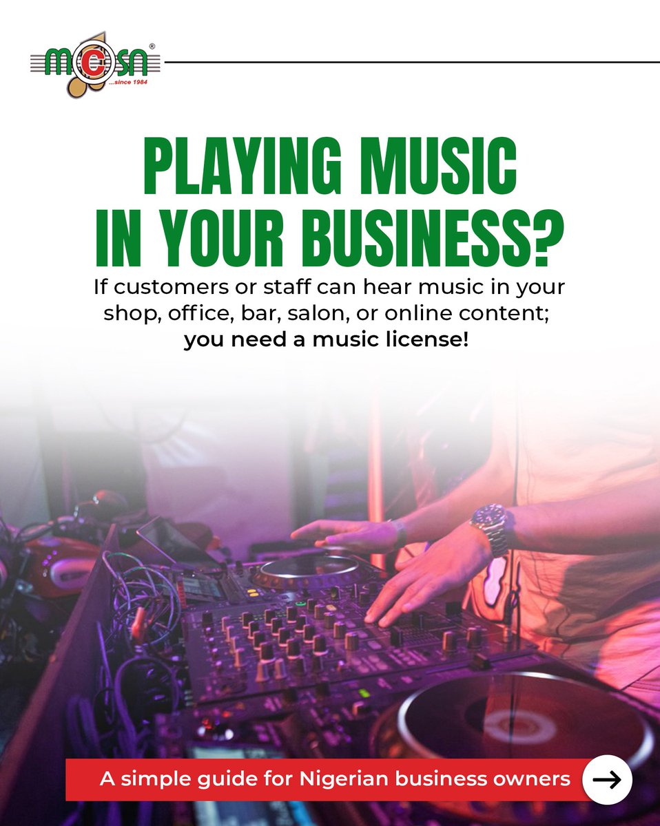 Musical Copyright Society Nigeria (MCSN) tweet media