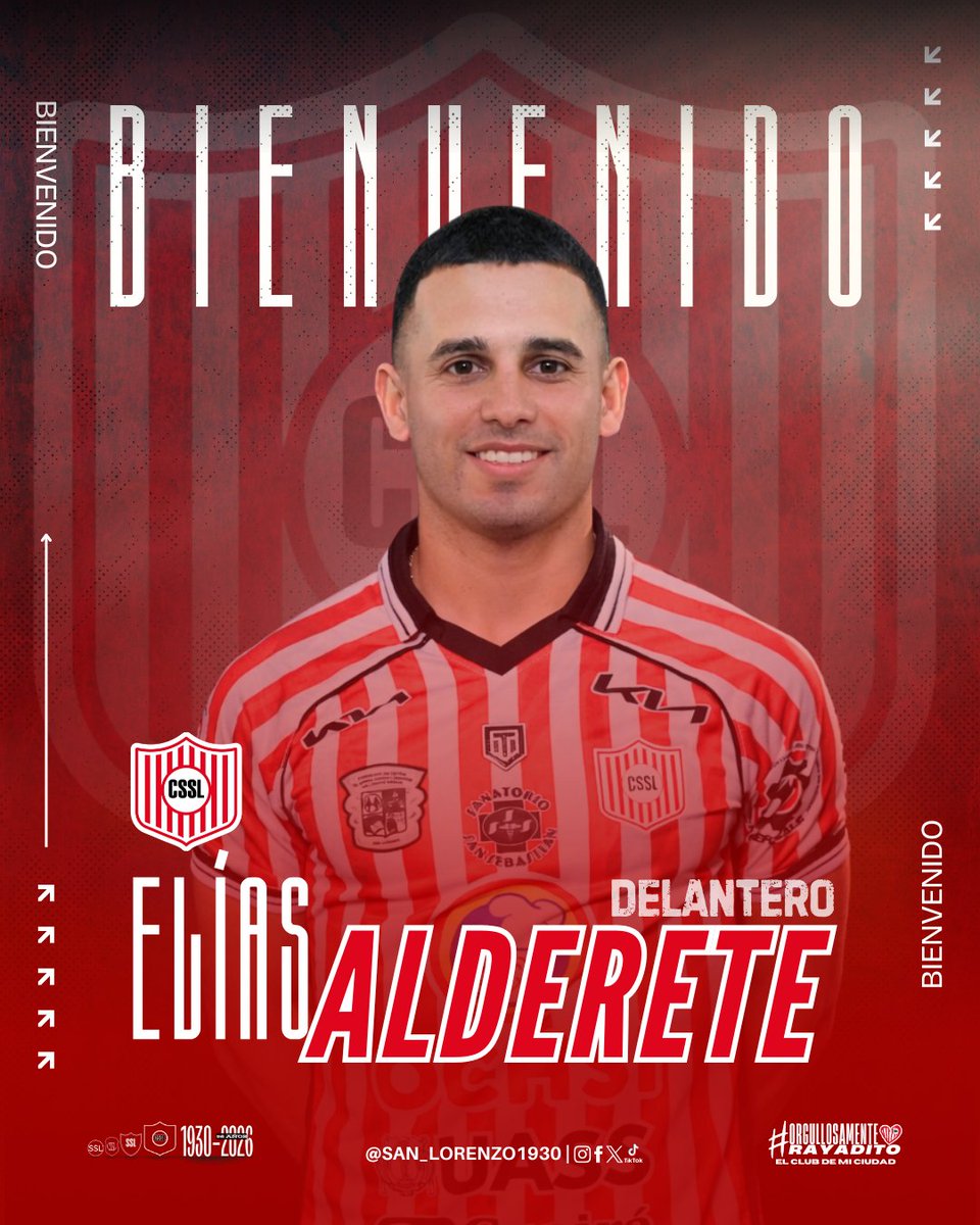 FutbolistasAXEM's tweet photo. #MercadoAXEM 🇻🇪➡️🇵🇾
Elías Alderete es refuerzo de @san_lorenzo1930. El delantero llega libre desde @EstudiantesMEFC https://t.co/RBz14hQ5SK