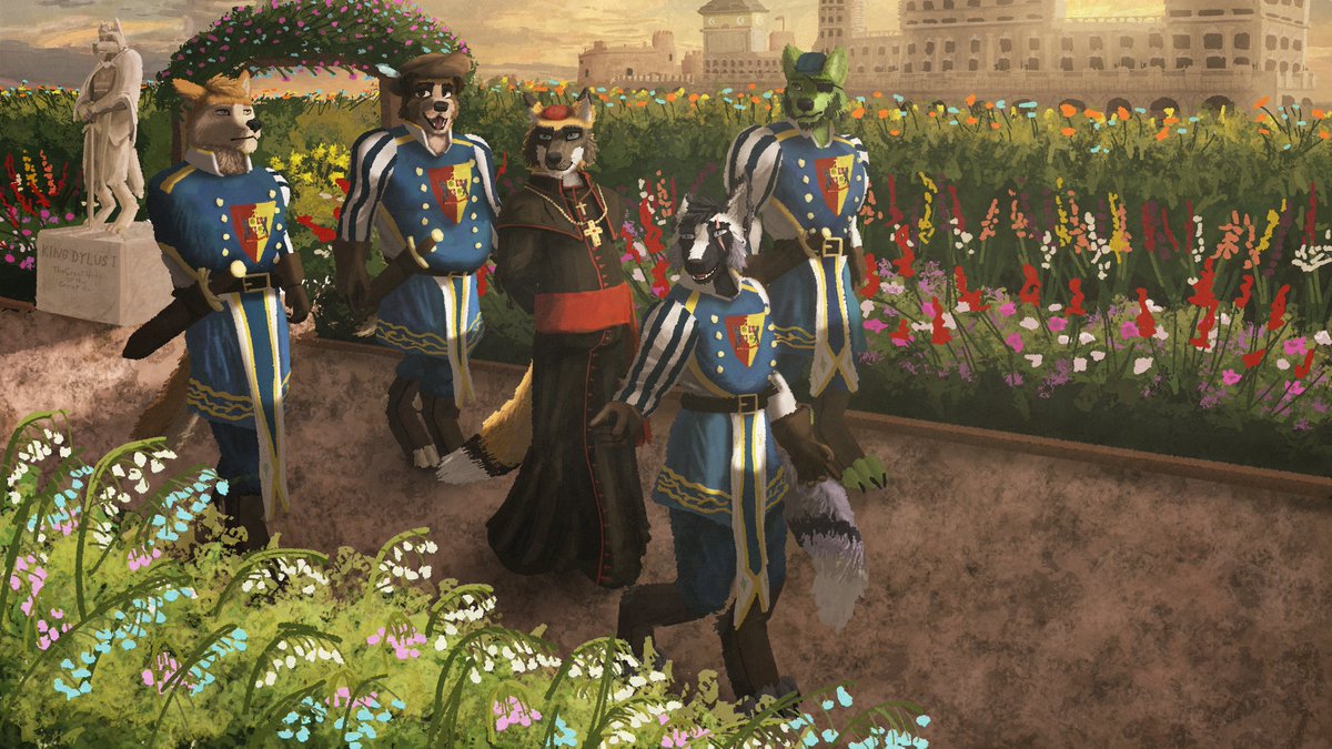 Verplin: Eminence, are these your favorites? What are they called again?

Bernard: Those are lilies of the Valley and I believe the Cardinal likes them but aren't his favorites.I smile.

-Those are some good ones. I would say all flowers are beautiful and have their uniqueness