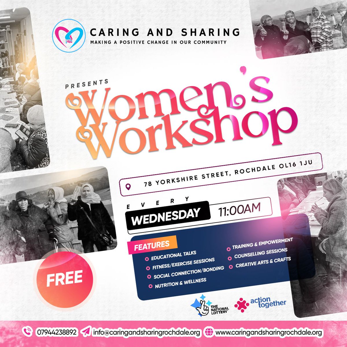 CAS_rochdale's tweet photo. Join us this Wednesday for the CAS Women’s Workshop – a safe space for women in our community to connect, share, and grow together.
Let’s support, empower, and uplift one another.
#casrochdale #communitysupport #womenworkshop #actiontogether https://t.co/GOu612icIm