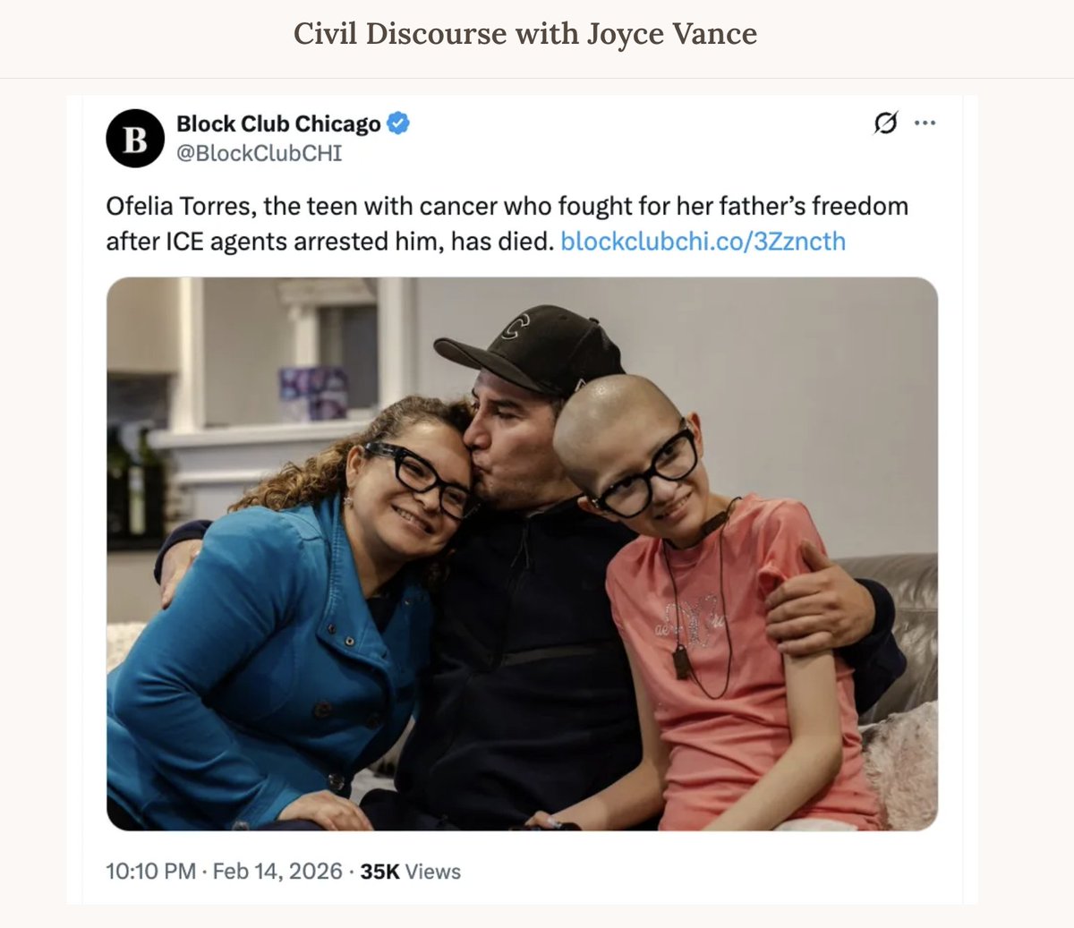 JoyceWhiteVance's tweet image. "Trump leads an administration that killed 2 Americans for exercising their 1st Amendment rights. It has harmed countless other people, while arresting grandmothers, 5 year olds &amp;amp; many whose presence in this country benefits us while they remain undocumented. What would the