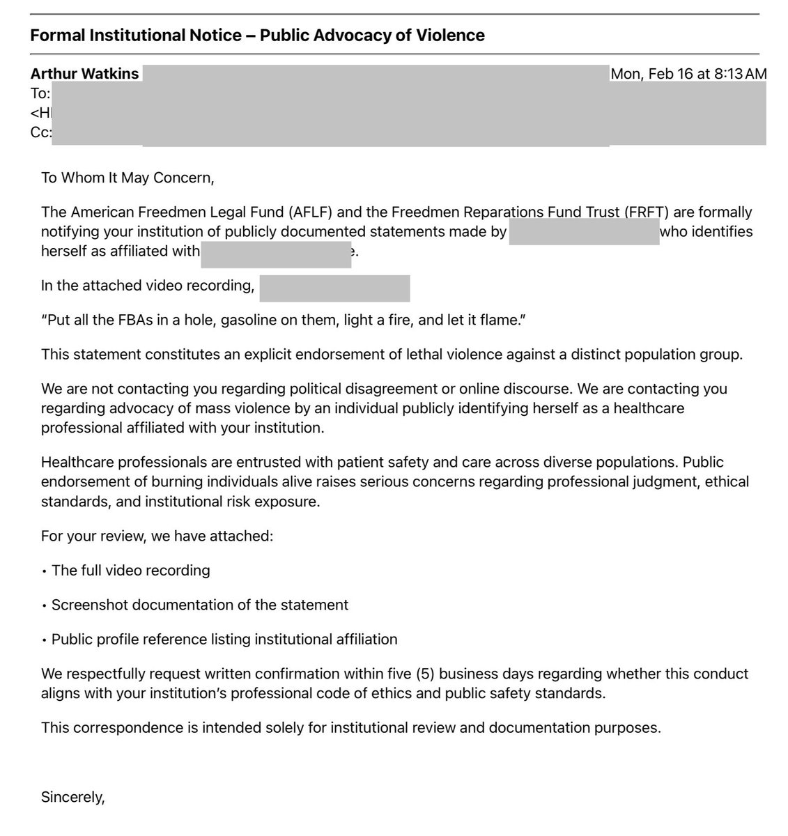 American Freedmen Legal Fund tweet media