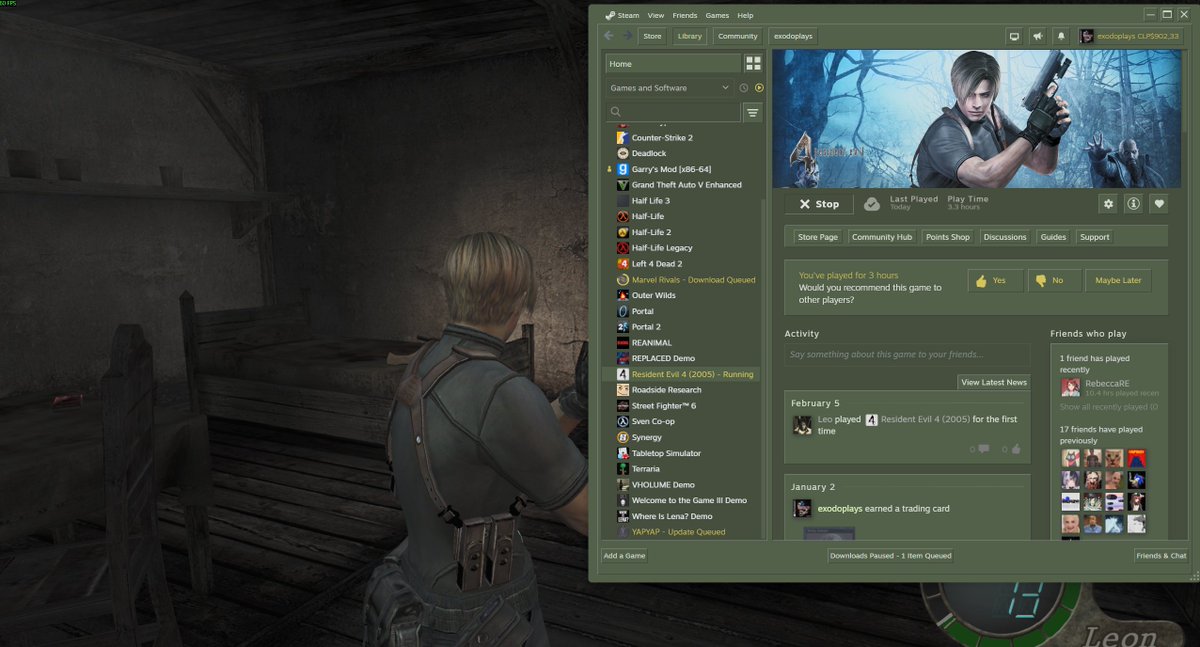 jugando al mejor resident evil para esperar re9