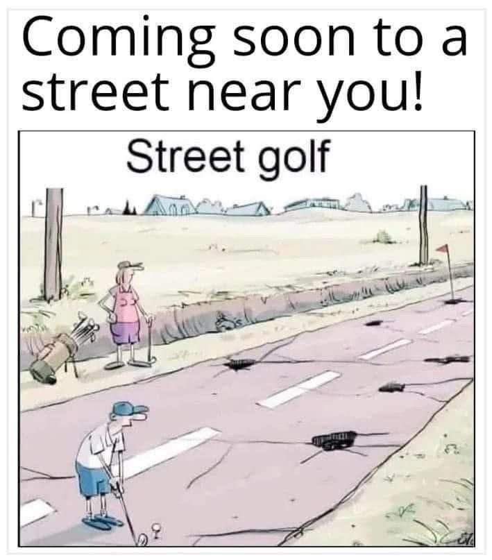 bagshaw2112's tweet photo. Taking up street #Golf in the UK 😆😆😆 https://t.co/LGLmmAxzGz