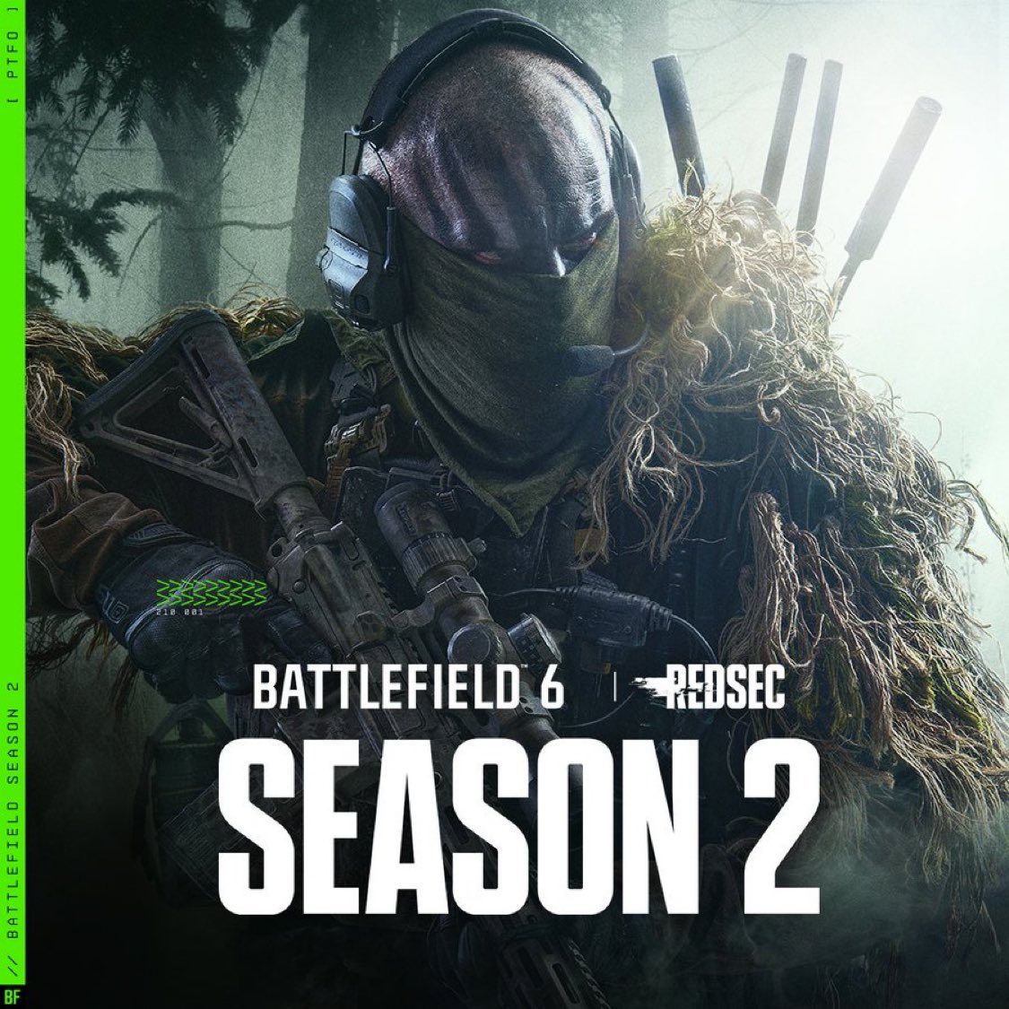 BFZone_'s tweet photo. La Temporada 2 de #Battlefield6 ya está disponible para pre-descargar en Consolas

PS5: 16GB
Xbox: 17.81GB
PC: Más información mañana https://t.co/W24LCtWBVC