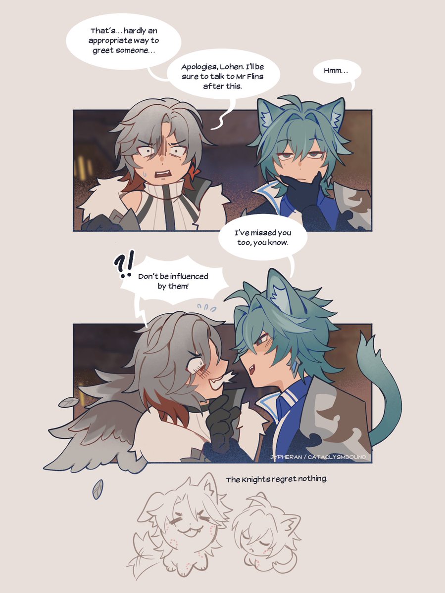 Love bites, courtesy of the Knights 

#varflins #illuhen