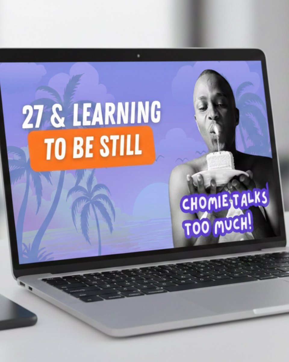 ChomieTalks's tweet photo. Birthdays are loud at sunrise, quiet by sunset. At 27, I’ve learned growth isn’t in achievements , it’s silence, reflection, and learning to be held even when no one’s watching. #ChomieTalks #Podcast #MondayMotiv https://t.co/rxsSJg2tTc