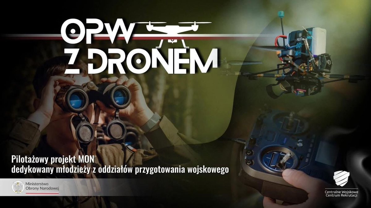 🚁 „OPW z dronem”❗️

Projekt  „OPW z dronem” to pierwszy taki program w Polsce — 16 szkół OPW (w tym Zespół Szkół Budowlanych w Braniewie) oferuje swoim uczniom możliwość zdobycia realnych uprawnień do pilotowania dronów wymaganych przez ULC.