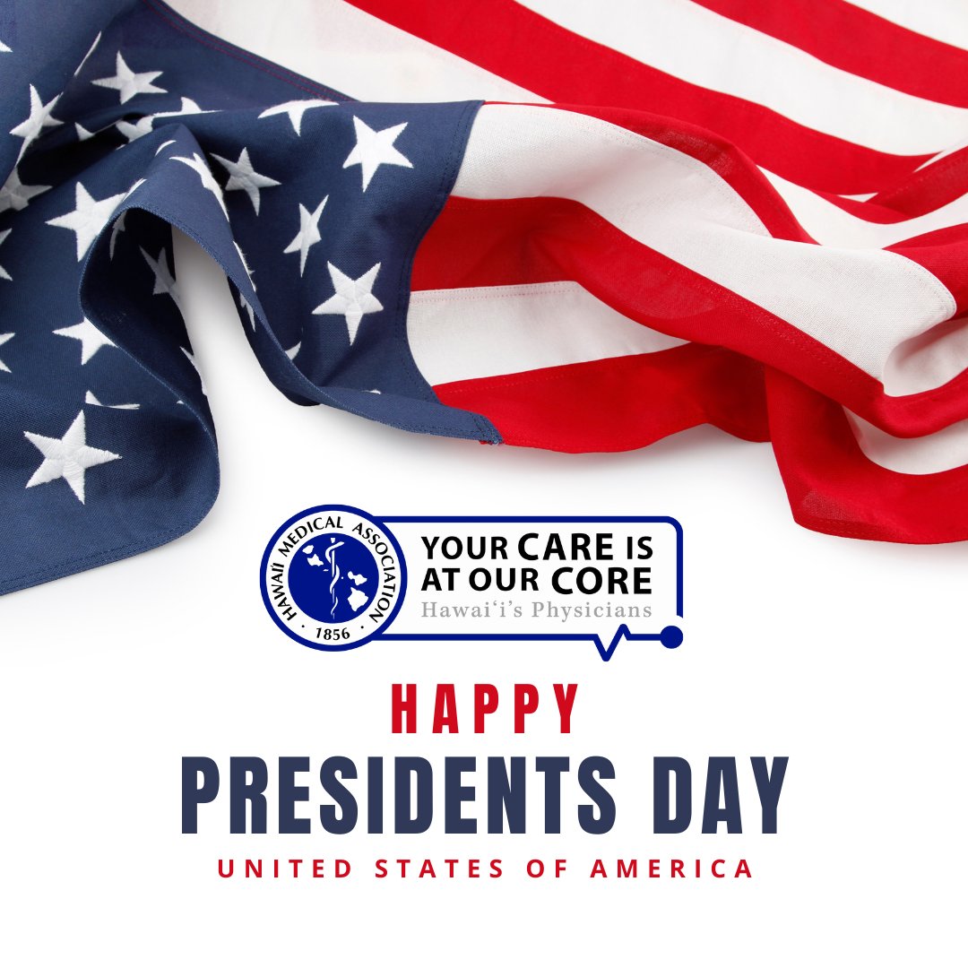 Happy Presidents’ Day! HMA honors the leadership that shapes our nation and our communities. Together, we strive for healthier Hawaii. Visit: shorter.me/HMAYOURCARE
#PresidentsDay #HawaiiMedicalAssociation #CommunityWellness