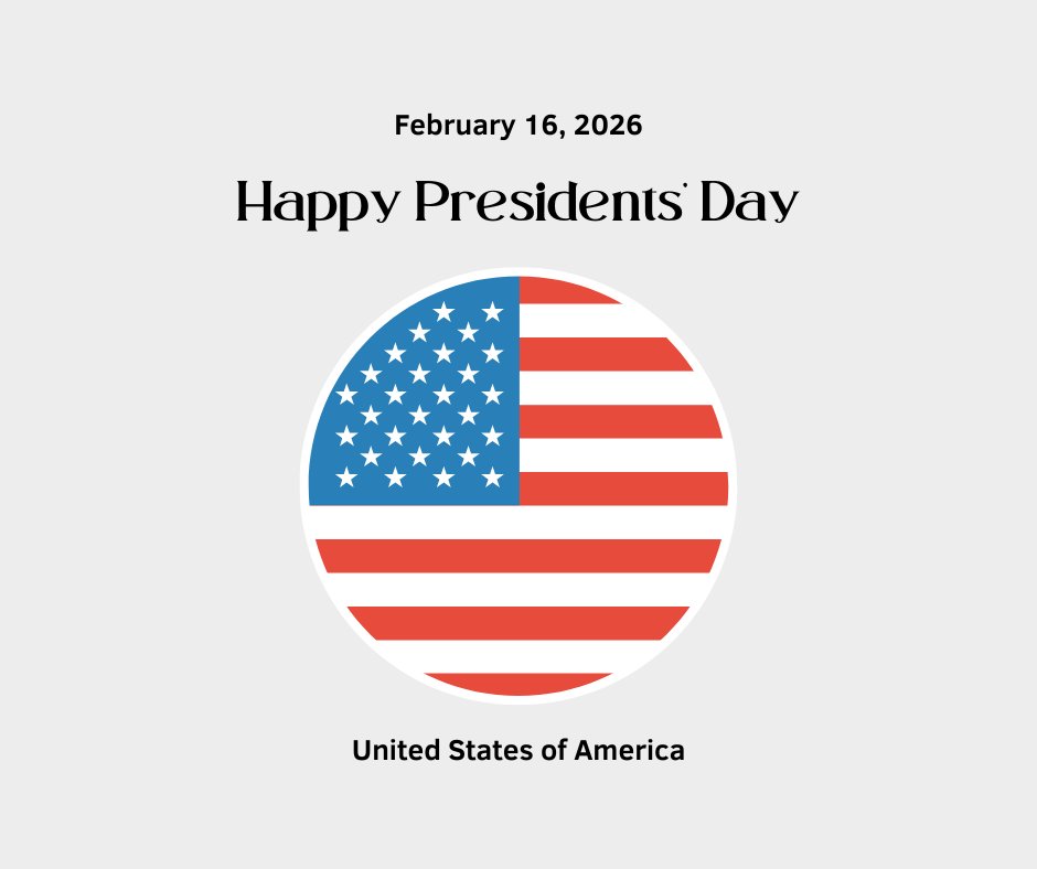 KnightBarry's tweet photo. Wishing you a happy Presidents’ Day. Our team is operating on a normal schedule today and is available to assist. https://t.co/v74TJqv222