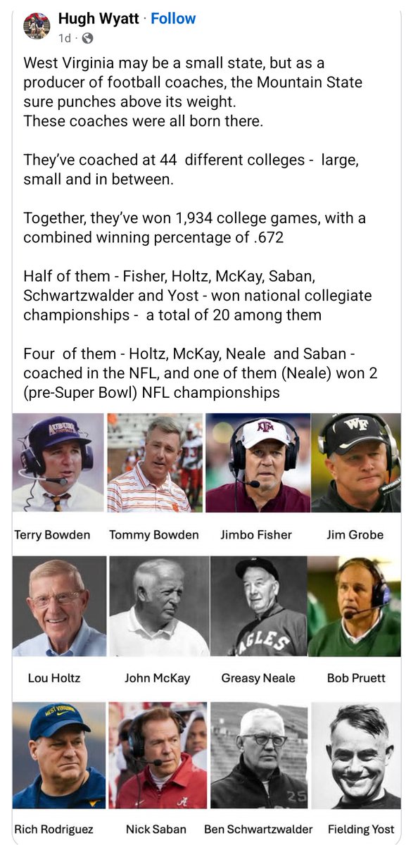 Pretty good cradle of coaches.