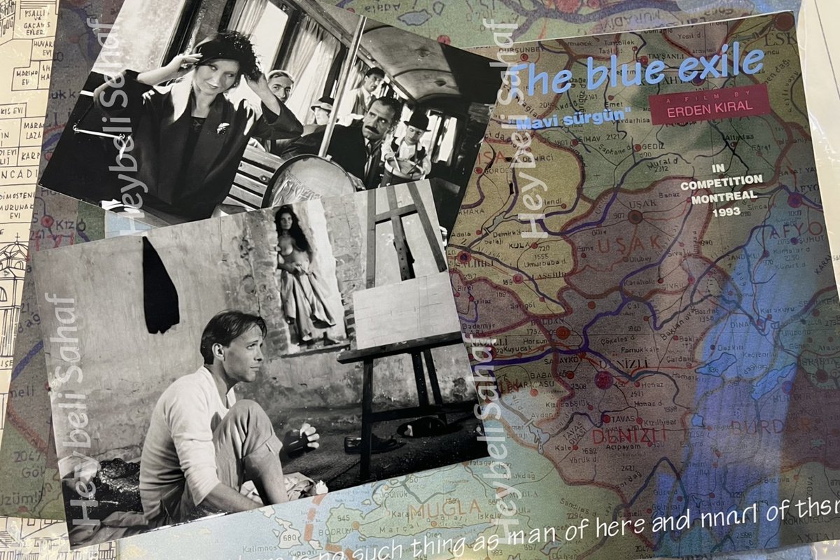 The blue exile
“Mavi Sürgün”
A Film By
ERDEN KIRAL, 1993
Dizi çıkana kadar çoğunluğun Şakir Paşa ailesinden haberi bile yoktu. Erden Kıral harika bir film yapmıştı oysaki. Film kitapçığı ve orijinal set fotoğrafları ile karşılaştım depoyu karıştırırken. Bakalım daha neler çıkacak