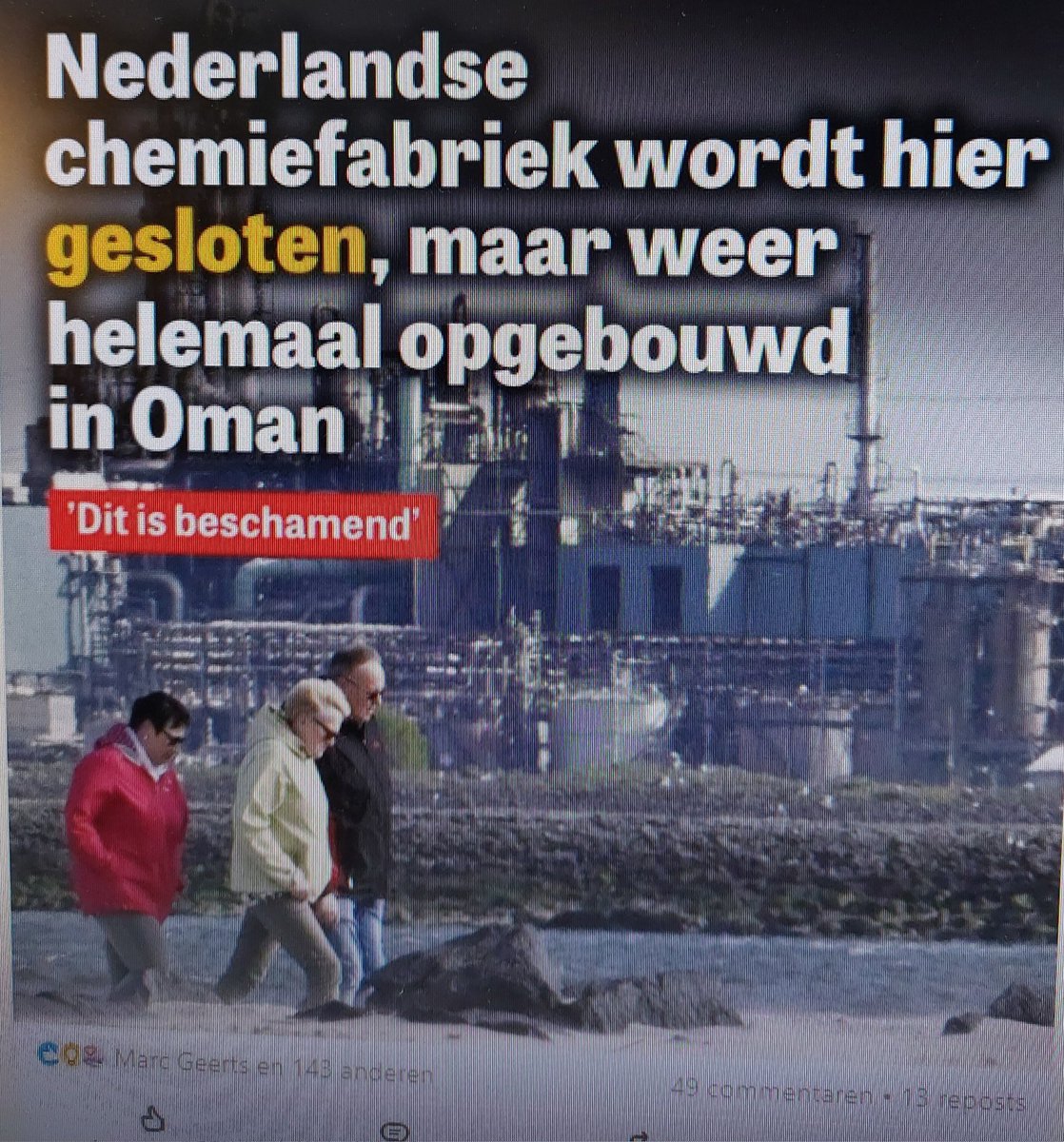 Zodra een land niet meer de beschikking heeft over goedkope energie is het einde industrie en dus op termijn ook einde welvaart.
#VVD #d66 #cda