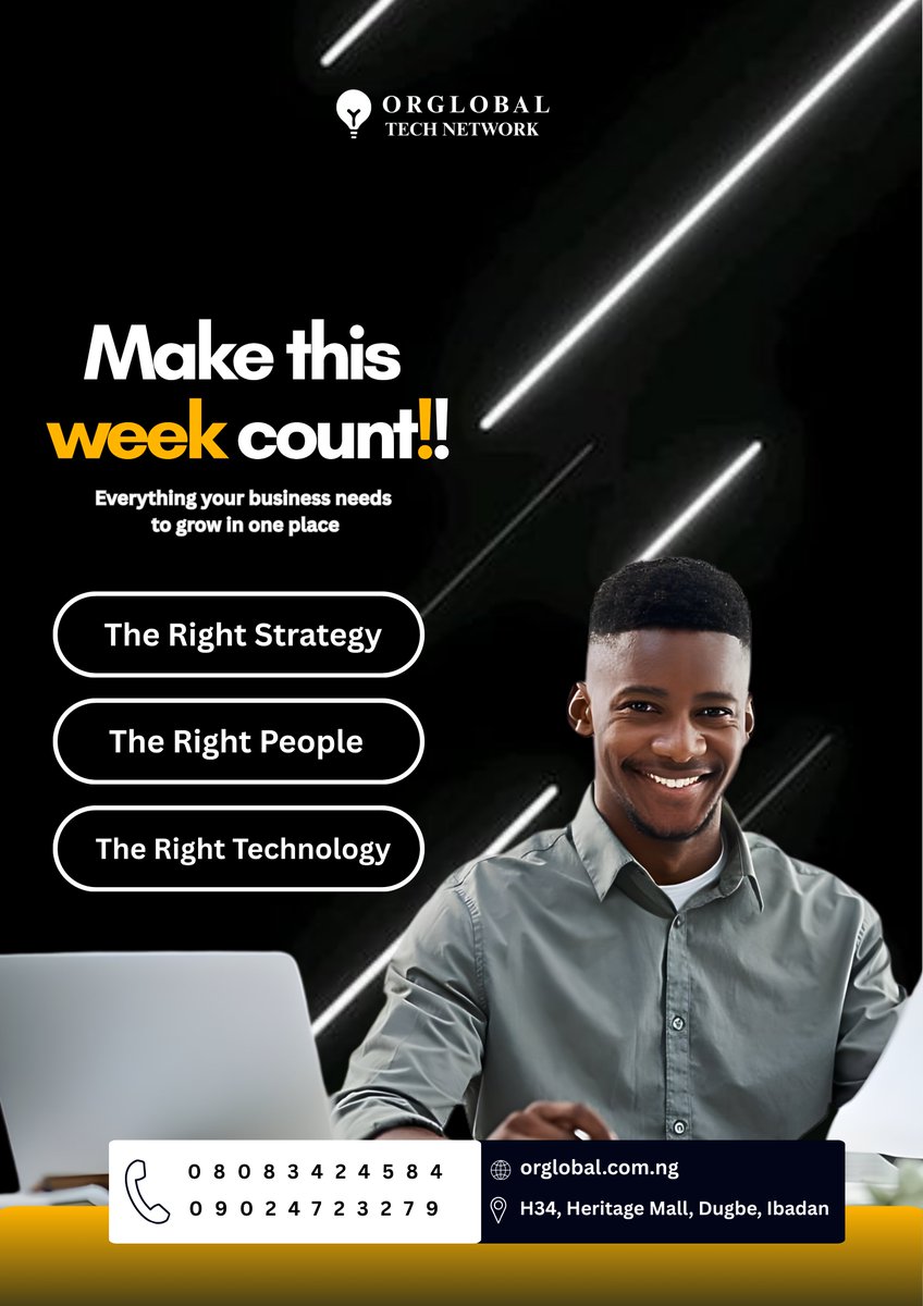 orglobalng's tweet photo. Start your week with impact
Send us a message today🤝

#orglobaltechnetwork #techsolutions #newweek https://t.co/kwDoWw6UG2