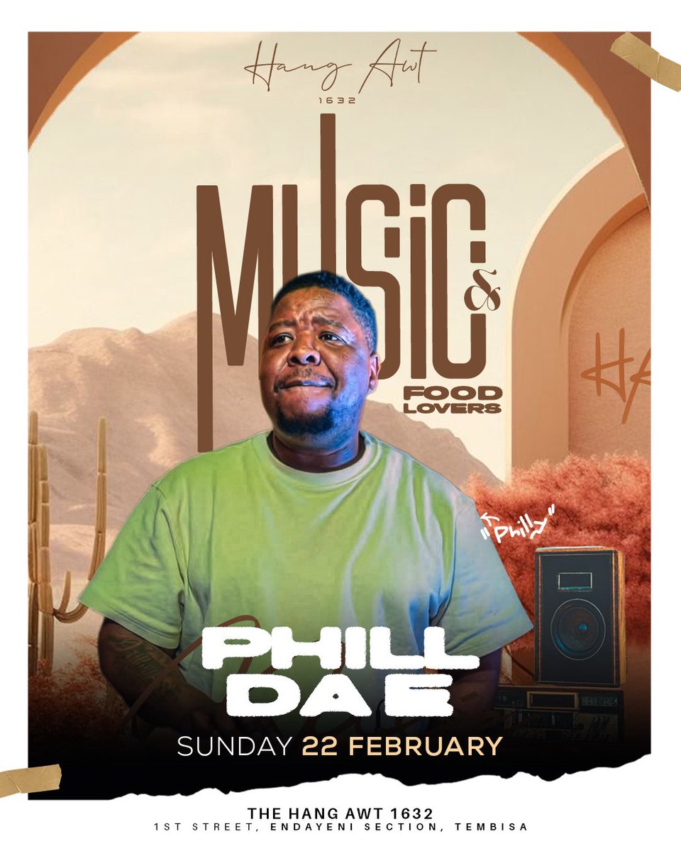 Phill_Da_E's tweet photo. MUSIC &amp;FOOD LOVERS on Sunday at The Hang Awt 1632

22/02/2023 https://t.co/svmMlKaoBW