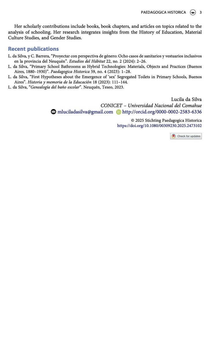 JonIgelmo's tweet photo. En el último número de la revista Paedagogica Historica (@PH_Journal, vol. 62, no. 1), Lucila da Silva escribe una reseña del libro que edité con Rosa Bruno-Jofré y Michael Attridge titulado "Rethinking Freire an Illich" (@utpress, 2023). Este libro no para de darnos alegrías. https://t.co/qHvbwFTr5g