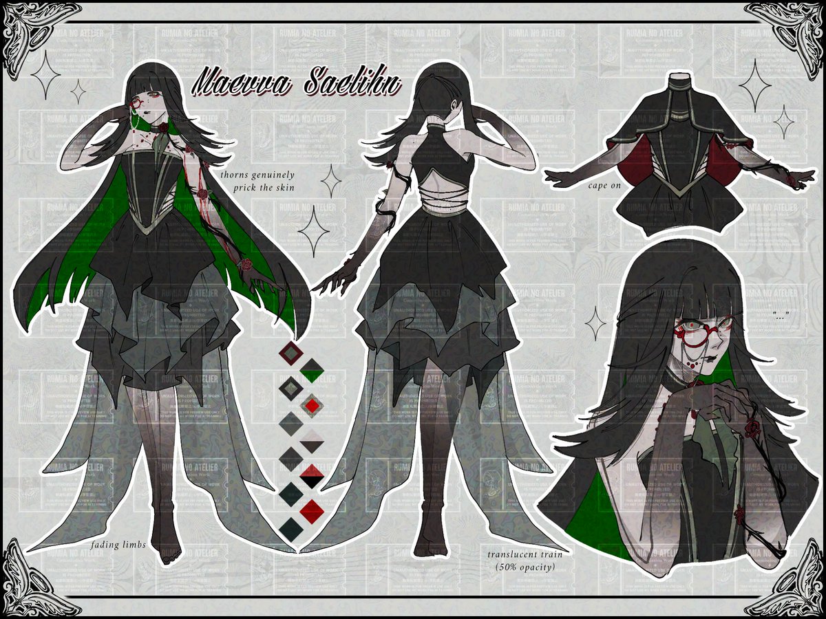 Custom character design #commission result for <a href="/Gemmnya_/">♧Nyawrin</a>
Thank you for your patronage!

#artidn #rumiasatelier