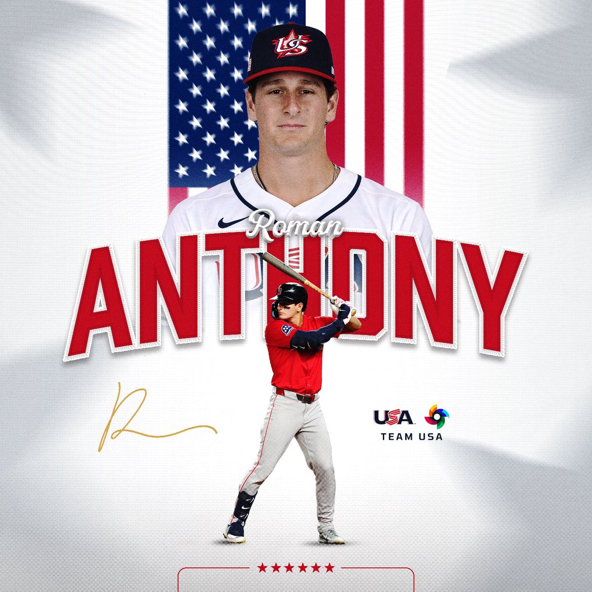 USABaseball's tweet image. Welcome to Team USA, Roman Anthony! 

#ForGlory🇺🇸
