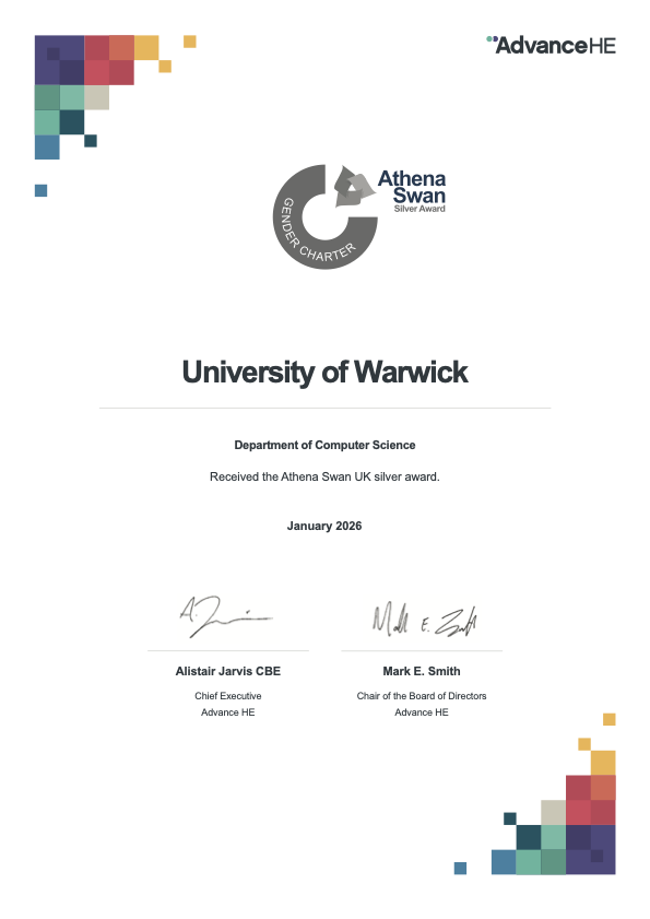Department of Computer Science - Warwick tweet media