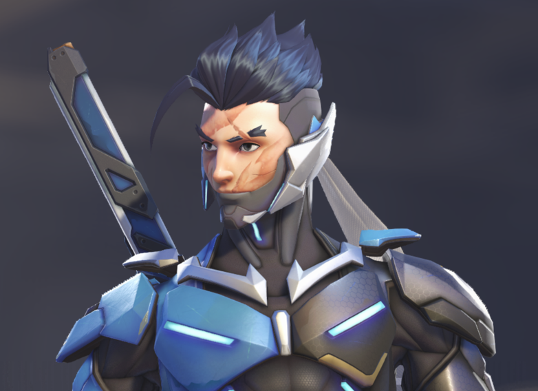 Thinking about how Genji feels so comfortable with current gen Overwatch, he took his mask off😭