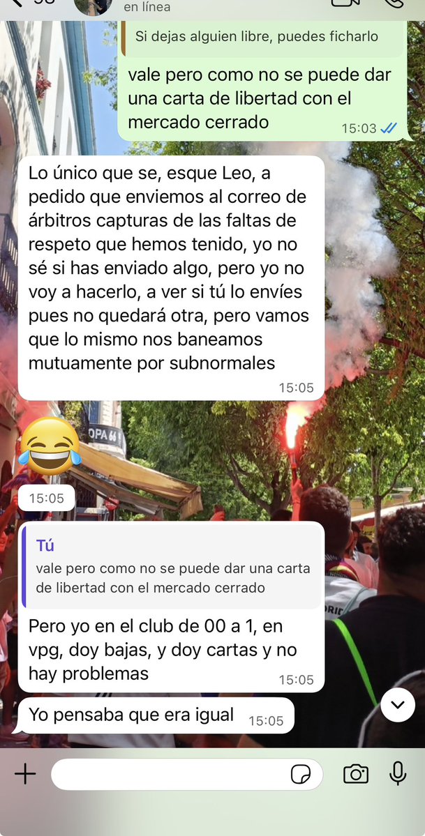 cuando piensas que no puede hacer mas el ridículo toca “La recogida de cable.”
mi colega en cuanto se ha enterado que ya se le ha reportado, me ha escrito para mandar la carta de libertad (sabiendo q el mercado esta cerrado) y ademas pidiéndome que quite el reporte.