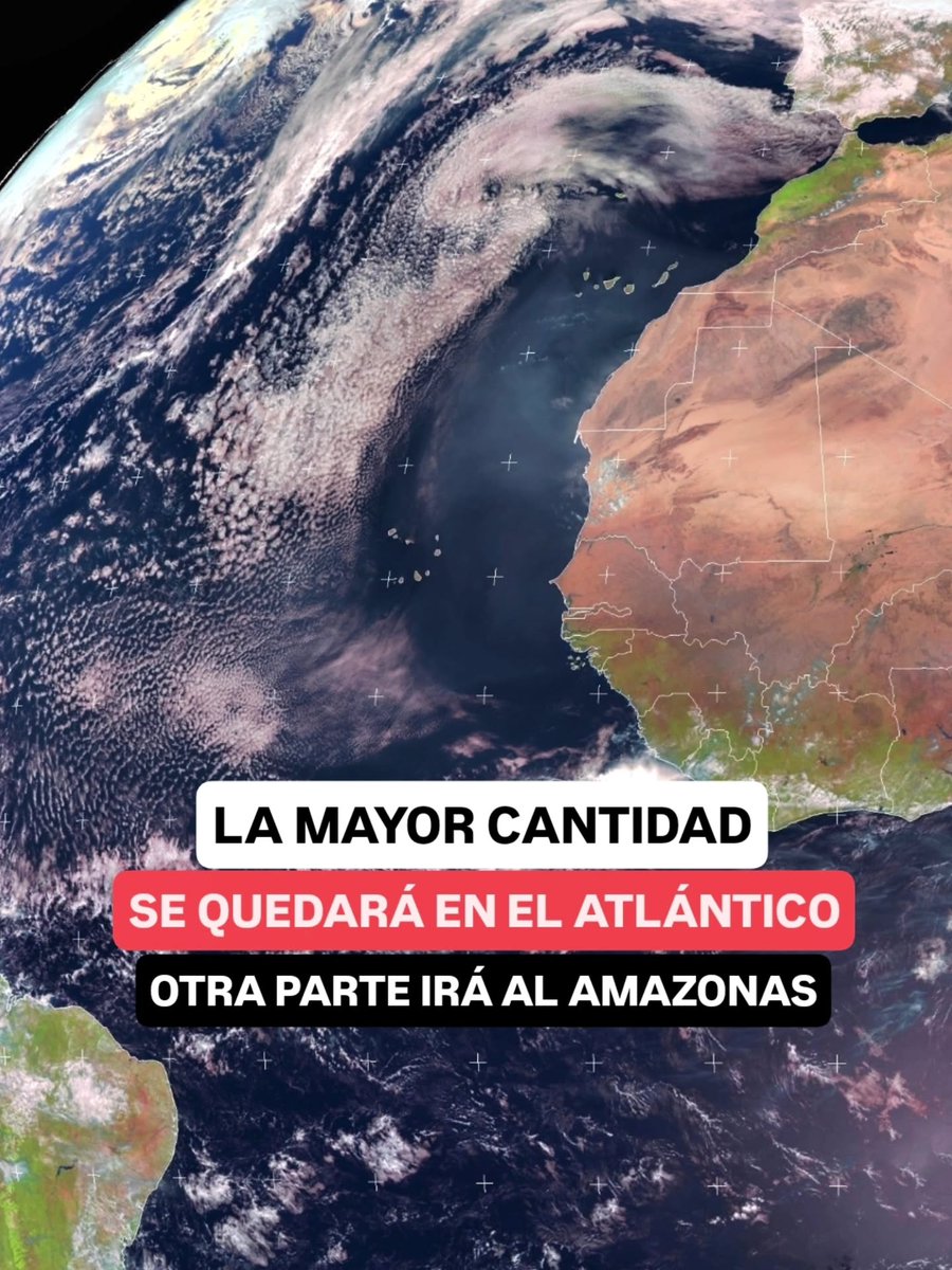 🔴🔴TOMEN NOTA | No ha comenzado la temporada de polvo del Sahara en Caribe y ya tenemos una gigantesca nube africana en el Atlántico, 31 veces el tamaño de República Dominicana: la buena noticia es que la mayor parte se quedará en aguas oceánicas y otra parte se moverá hacia el