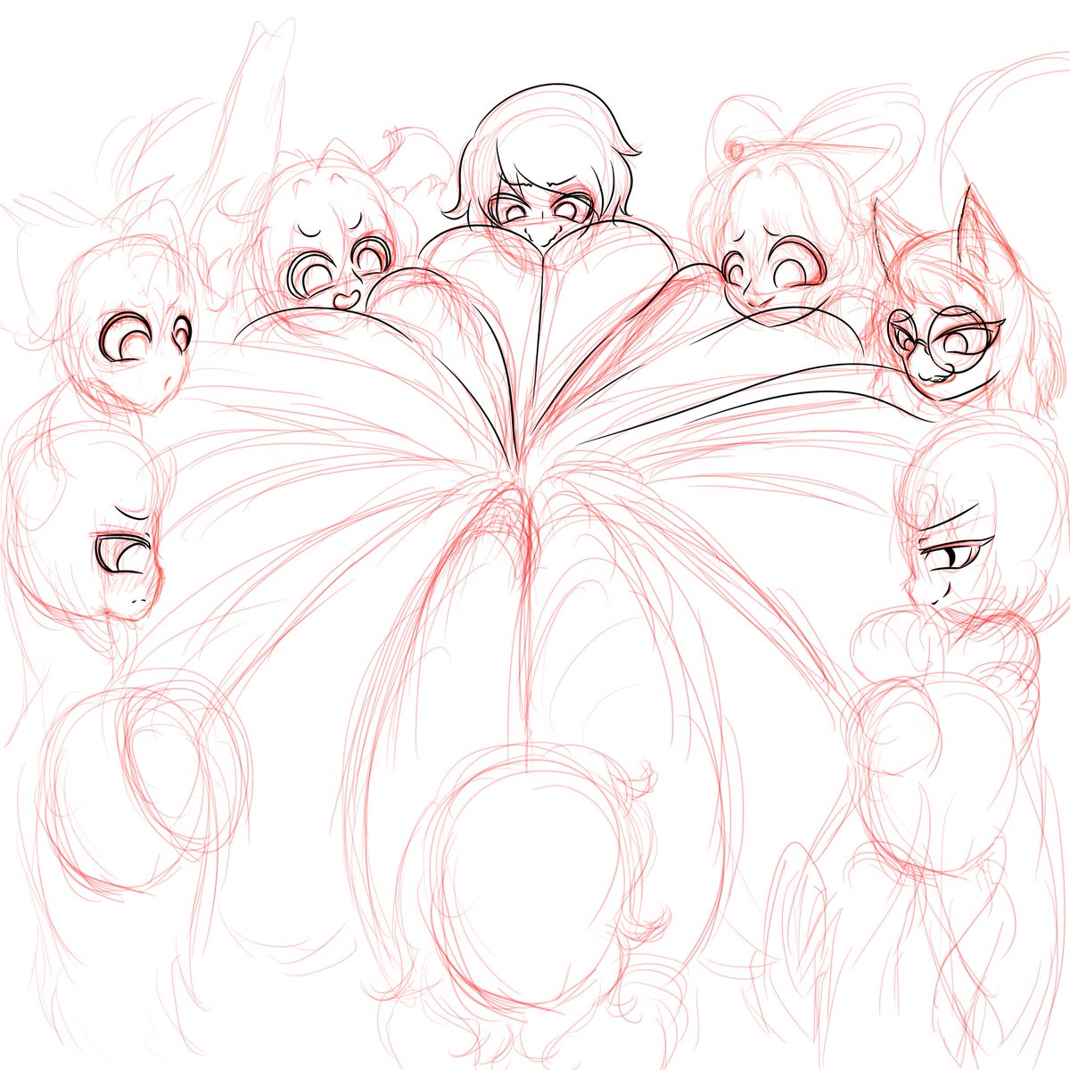 skebのWIP
10人パイズリとかさすがに画面ぎちぎちすぎるんだけど
なんとかみっちりもっちりさせたい
「束ねた」感は出さずにみちっとぷにっとさせたい
そのためには線に魂を込めるのだ 