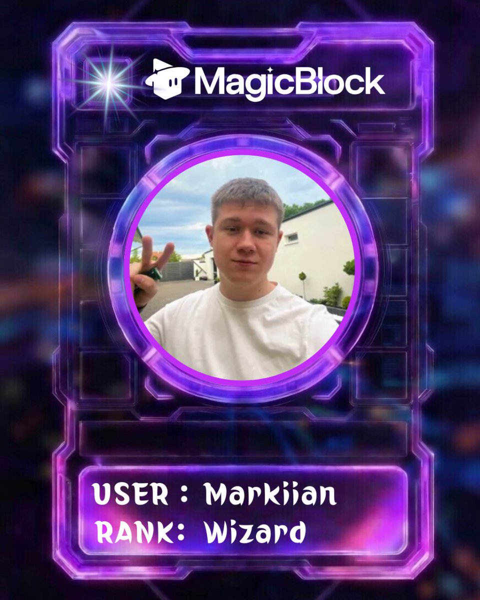 The <a href="/magicblock/">MagicBlock ✨</a>  community creates amazing challenges every day. 

Today, I joined the <a href="/hawk_tyt/">Hawk</a>  challenge.
If you want the passport, write to him in DM and he will make it for you✍️