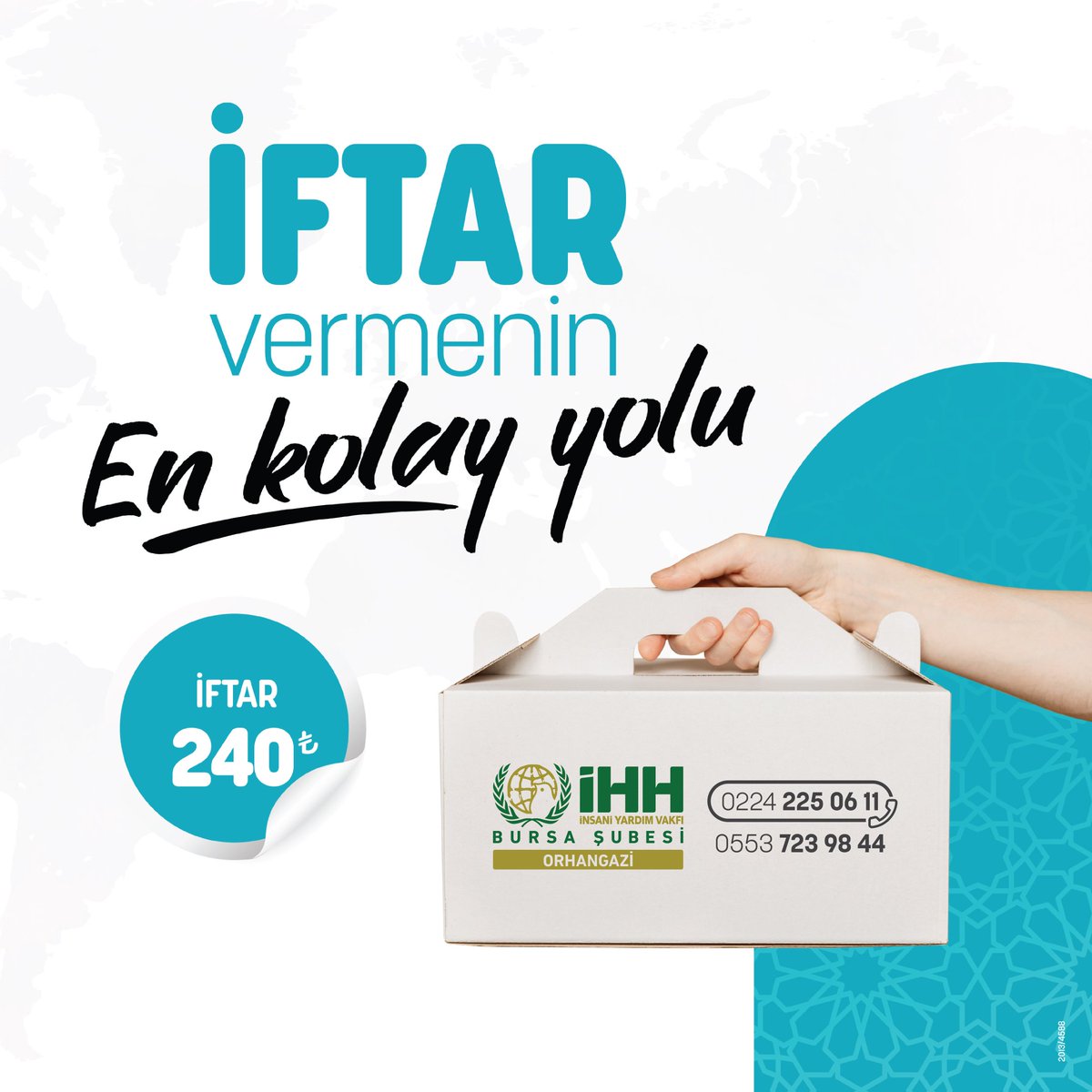 🍽 İftar Vermenin En Kolay Yolu

Sizler de bağışlarınızla mazlum coğrafyaların iftar sofralarına misafir olabilirsiniz.

İftar sofralarında buluşalım, bereketi birlikte paylaşalım.

📞 0553  723 98 44

#ihh #orhangaziihh #ramazan #kardeşlik #keşfet