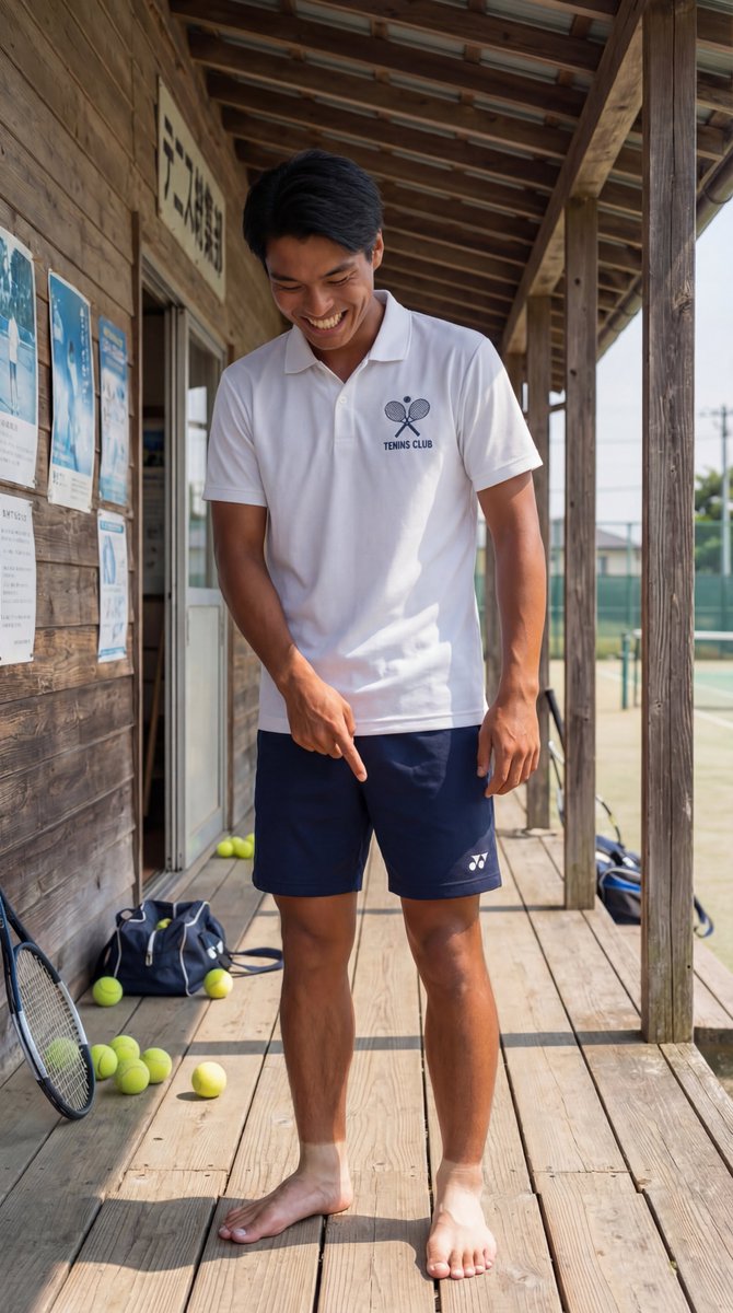 伊藤議員の昔の写真を大公開。
硬式テニス部で足は臭くて有名だったそうです。
靴下焼けすごいですね。
最近ネタ切れ気味です…
【#FOOTHOUSE伊藤一樹】
#AIart #足元男子 #MensSocks #イケメン図鑑 x.com/DAZ_daisuke/st…