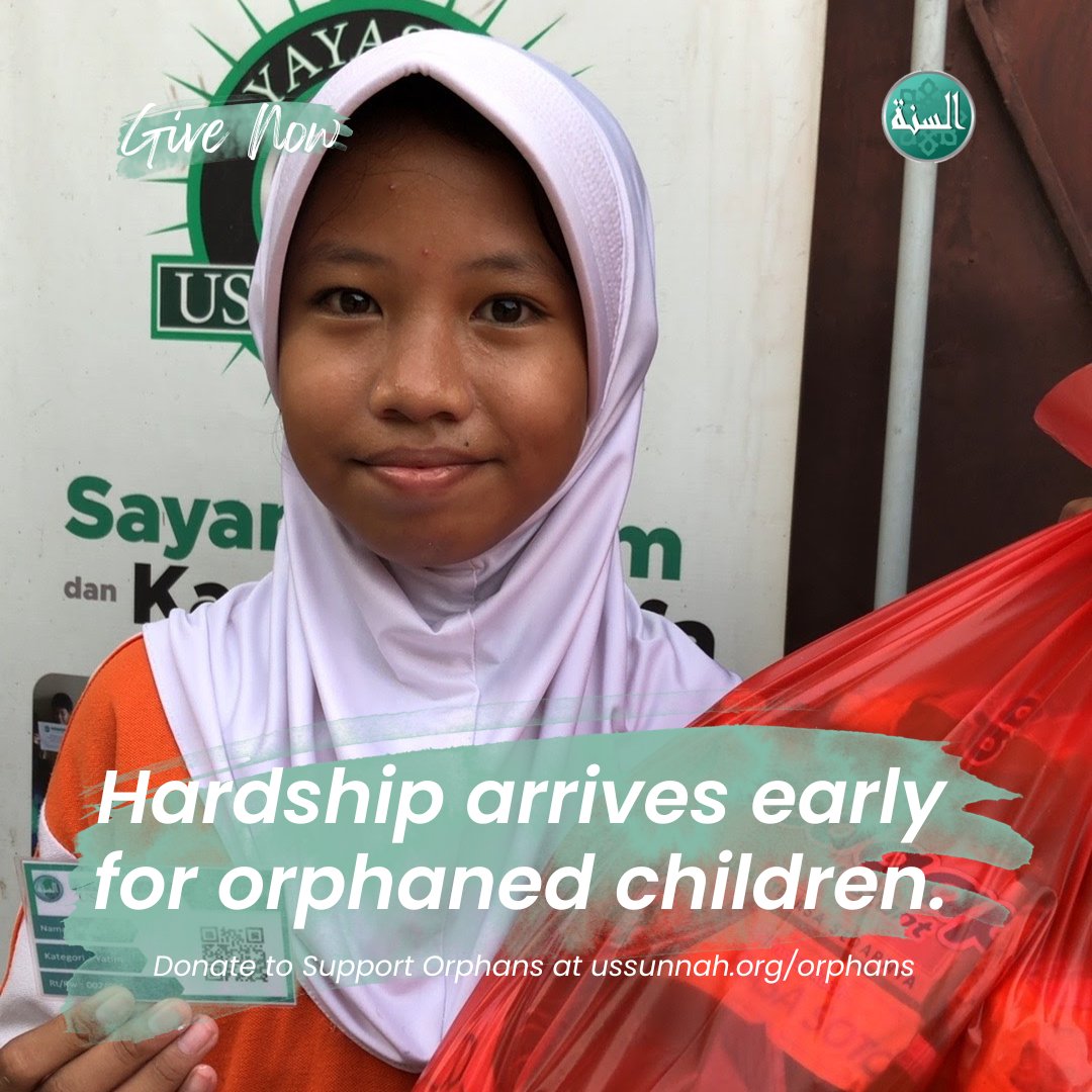 Donate at ussunnah.org/orphans

Hardship arrives early for orphaned children. Ease the burden they never chose.

#Quran #Hadith #IslamicReminder #Sunnah #Deen #Faith #IslamicQuotes