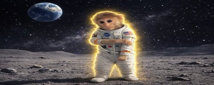 AshNoirX's tweet photo. I think I may have found the next VIRAL monkey,
Meet Bibi, this monkey has recently been blowing up on  Tiktok
The most recent video has recieved 1.8M views in just a couple days
Bibi is becoming very viral as of recent and I think she might be the next internet sensation, the monkey is also SUPER memeable!
I will try to get in contact with the owner via Tiktok and try my best to onboard
Link: https://t.co/0lOyuXYQIk